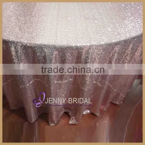 SQN#22 Wholesale 100% Polyester Mint Grenn Sequin Table Linens Fancy Tablecloths thumbnail-2