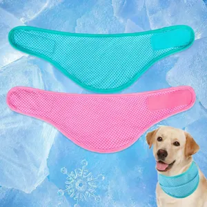 PVA Summer Pet Cooling Neckwear | Cold Sensation Triangular Scarf for Dogs & Cats thumbnail-1