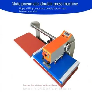Hengjun Gj-q2 Digital Printing Heat Transfer Machine, Pneumatic Semi-automatic Heat Pressing Equipment, Starting From One Piece for Shipment thumbnail-1