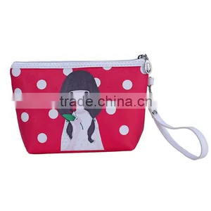 Digital Printing Female Cosmetic Bag Lovely Girl Wholesale Handbag Bags Online thumbnail-2