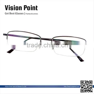 Half-rim Half Titauium Mens 2014 New Style Glasses Frames Spectacle Frames Manufacturers thumbnail-1