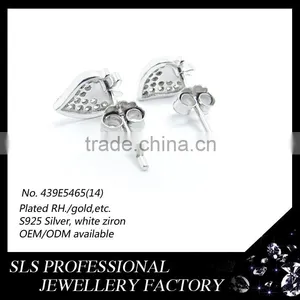 Accessories for Jewelry Wholesale China Earring Stud Design 925 Silver Jewelry Strawberry Shape Earring for Cute Daughter Gift thumbnail-6