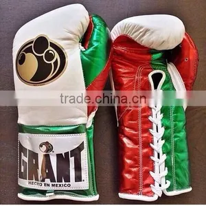 Pakistan Cowhide Leather Black Boxing Gloves thumbnail-3