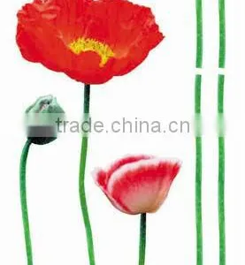 Red Flower of Pvc Diy Wall Sticker thumbnail-1