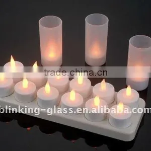 Led Rechargeable Candles With Cups -12pcs thumbnail-1