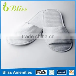 N26 High Quality Customizable Open Toe Waffle Disposable Hotel Slippers thumbnail-1