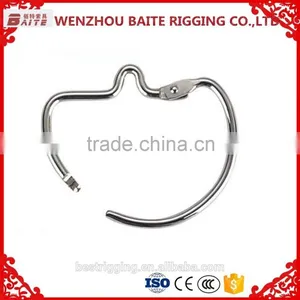 Carabiner Manufacture Zinc Plated Cup-Shaped Handbag Snap Hook Semi-circle Ring in Rigging Manufacturer thumbnail-1