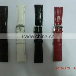 Durable Leather Deployment Watch Band Strap Buckle Bracelet Watch Bands thumbnail-1