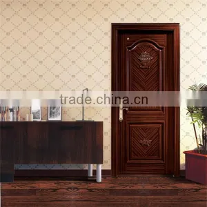 China Single Swing Elegant 100% Solid Wood Sapele Durable Front Door Design Quality Choice thumbnail-2