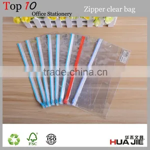 Office Supply Custom Size Transparent Colored Zip Lock Plastic Bags With Zipper thumbnail-2