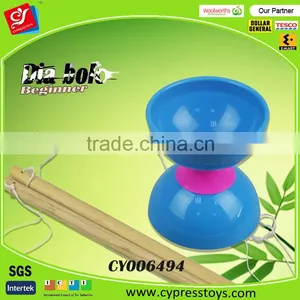 Kids Educational Play Game Wooden Handle Diabolo thumbnail-1