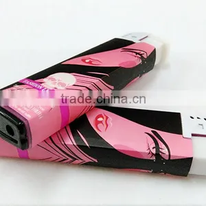 2016 New Model Pretty Lady Paper Wrapped Refillable Lighter Plastic for Wholesale thumbnail-5