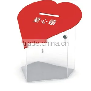 Shenzhen Small Acrylic Plastics Donation Box With Hasp & Lock thumbnail-1