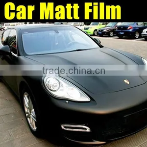 Hot Selling Matt Black Vinyl With Good Flexible for Car Body Decoration, Matt Black Car Sticker 1.52*30meter Each Roll thumbnail-4