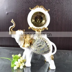 Modern Resin Elephant Clock Sculpture Home Decor thumbnail-3