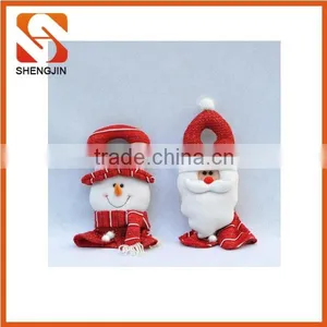 SJ-6586 14 " Hot Selling Christmas Fleece Decoration Santa Doll Hangging thumbnail-1