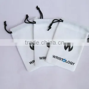 White Fabric Personalized Drawstring Bags for Kids/small Fabric Drawstring Bags With Gold Strings Quality Choice thumbnail-5