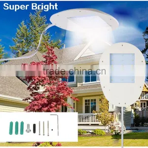 NEW Outdoor Lighting 4000MAH 12 15 18LED Solar Street Light Garden Pathway Wall Lamp LED Solar Panel Light Garden Decoration thumbnail-1