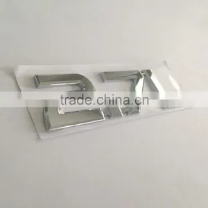 Custom 3D ABS Plastic Chrome 2.7L Decal Car Rear Letter Sticker Badge Emblem thumbnail-2