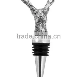 Deer Head Metal Cork Wine Bottle Stopper Wholesale / With Cork Stopper thumbnail-3
