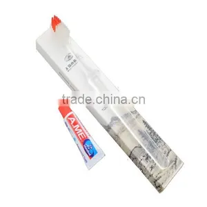 Transparent Hotel Toothbrush Disposable Toothbrush With Toothpaste thumbnail-1