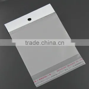 Wholesale Transparent Bopp Hanging Plastic Pouches thumbnail-1