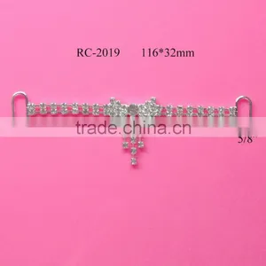 Stock Hot Selling Factory Price Rhinestone Connector for Headband/hairwear(RC-2019) thumbnail-1