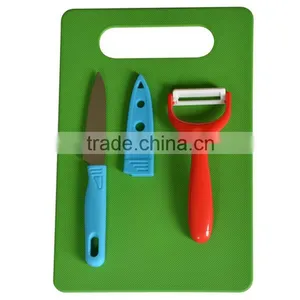Cheap Wholesale Knives and Peeler Cutting Board Set thumbnail-1