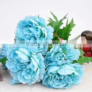 High Quality Artificial Flower Wedding Decoration Peony Silk Flower Single Artificial Peony thumbnail-3