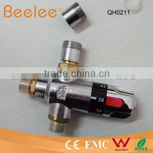 Solar Shower System 1/2" or 3/4" Brass Thermostatic Mixing Valve thumbnail-2
