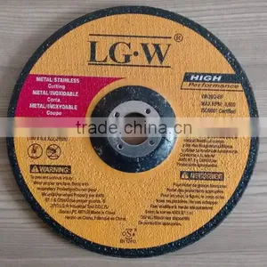 H544 180mm Black Resin Deoressed Center Grinding Wheel for Inox/metal thumbnail-4
