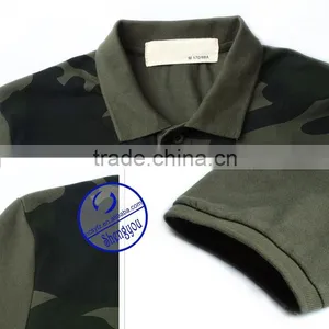 Custom Wholesale Allover Printed Army Style Polo Shirt for Men thumbnail-3