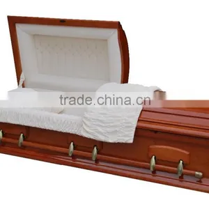 China Caskets Wholesale Cherry Wooden Casket thumbnail-1