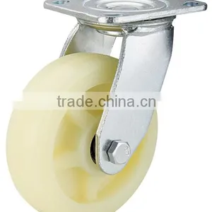 Trolley White Nylon Wheel Caster thumbnail-1