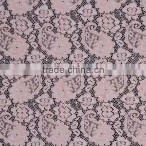 TH-8808 Spandex Lace With Gold Yarn Knitted Lace Jacquard Fabric Fashion Dress thumbnail-1