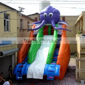 Lanqu Octopus Inflatable Big Water Slides for Sale thumbnail-3