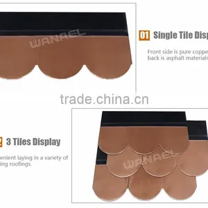 Roofing Materials Wanael Fish Scale Copper Roof Tile,copper Shingle for Roof, Copper Roofing Tiles thumbnail-4