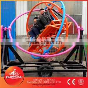 Promotional Sale ! Playground Carnival Rides 6 Seats Human Gyroscope Trailer Mounted Amusement Ride thumbnail-1
