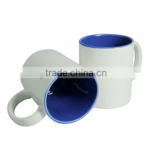 11OZ White Blank Ceramic Mug With Inner Color for Holiday Gift thumbnail-1