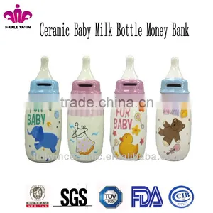Ceramic Baby Milk Bottle Money Bank thumbnail-1