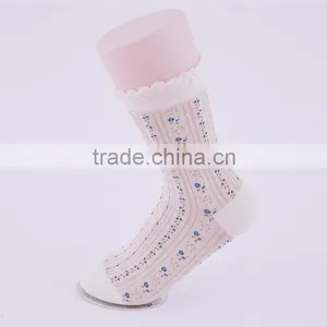 Lady 200N Fashion Socks With Fancy Designs With Ruffle Welt on the Socks Toe Sock thumbnail-3