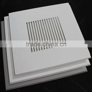 Rustproof Perforated T Grid Metal Office False Ceiling 600x600mm thumbnail-1