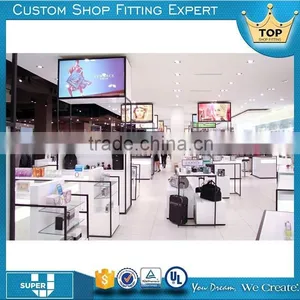 High End Shopping Mall Glossy White Black Lady Bag Shop Interior Design thumbnail-1