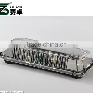 Top Grade Quality Rectangle Embossing Disposable Sushi Container/plastic Sushi Box /food Container thumbnail-2