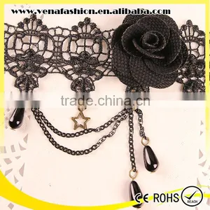 Black Rose Lace Girls Fashion New Design Anklet thumbnail-2
