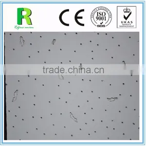 High Quality Beautiful Design Acoustic Mineral Fiber Ceiling Board thumbnail-2