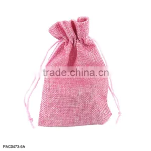 10*15cm Different Color Jewelry Linen Bag thumbnail-1