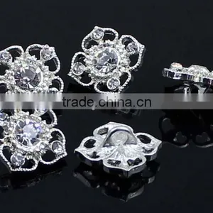 Top Seller Fashional Silver Shank Small Rhinestone Buttons Wholesale RNK147 thumbnail-1