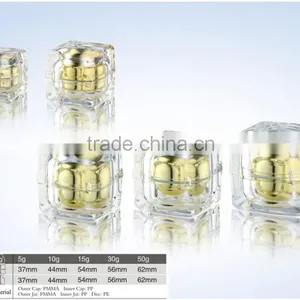 Acrylic Cystal Square Cosmetic Bottles and Jars thumbnail-3