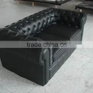 China Manufacturer Top Quality 1 2 3 Seater Chesterfield Sofa Genuine Leather Sofa Set thumbnail-2
